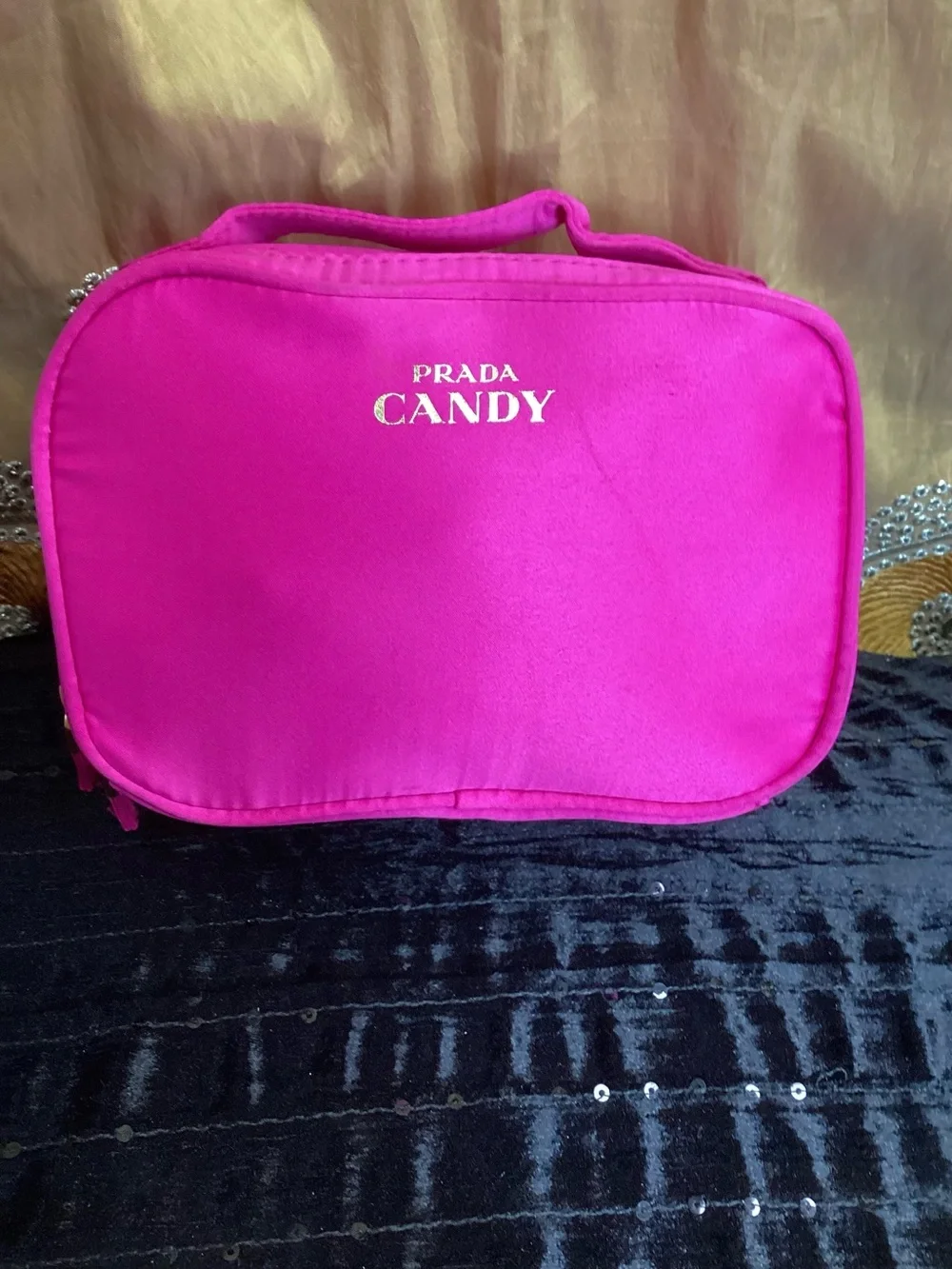 Prada Candy Pink Cosmetic Pouch